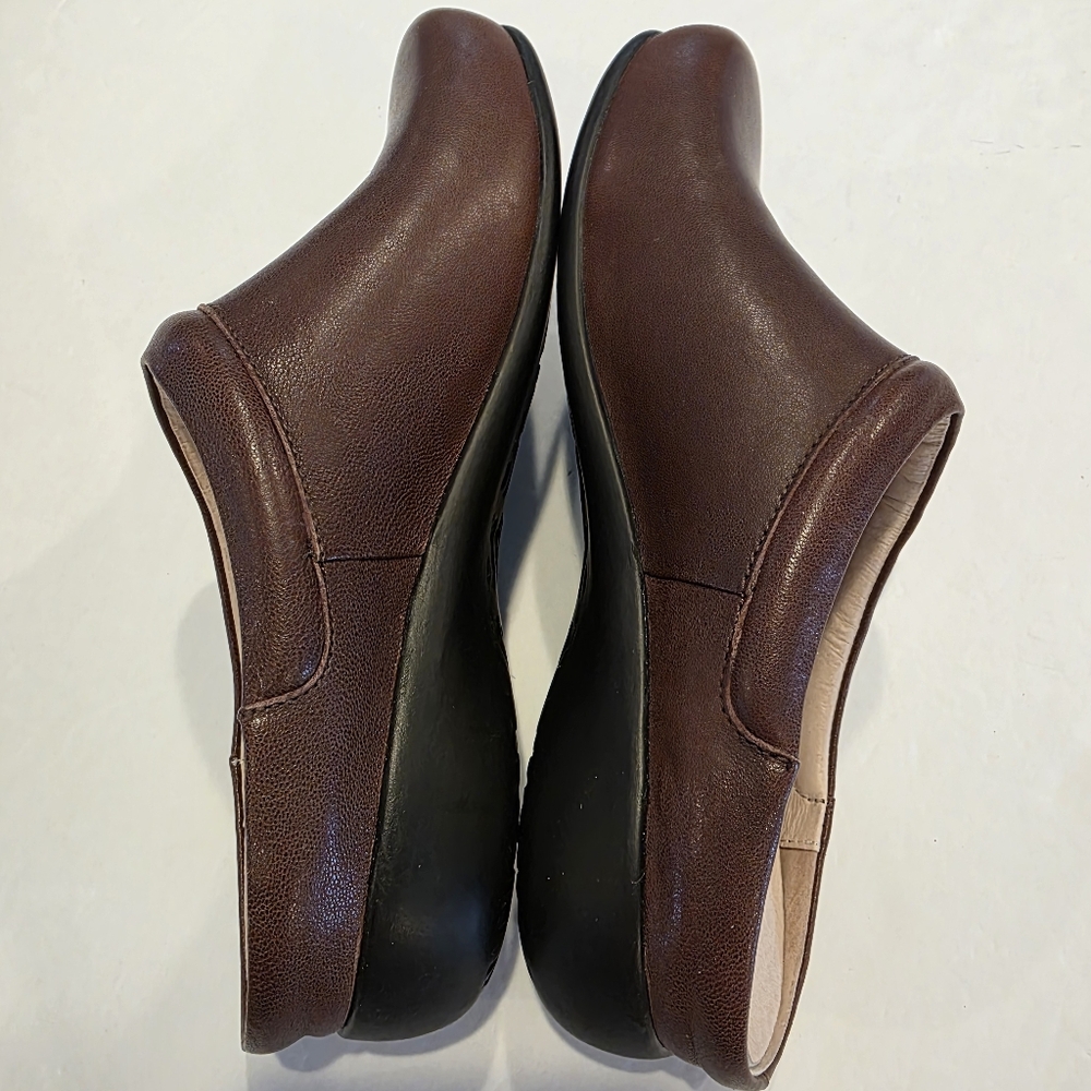 David Tate Brown Leather Mule Women's Size 7.5 W Like New - Picture 11 of 15